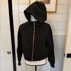 Lululemon Women's Black Scuba Hoodie Zip Sweatshirt